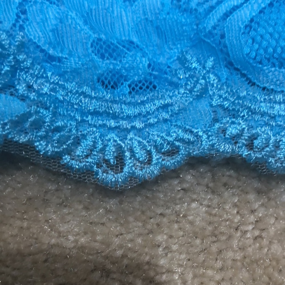 JJ’s House mini lace cocktail dress in pool blue - Picture 17 of 17